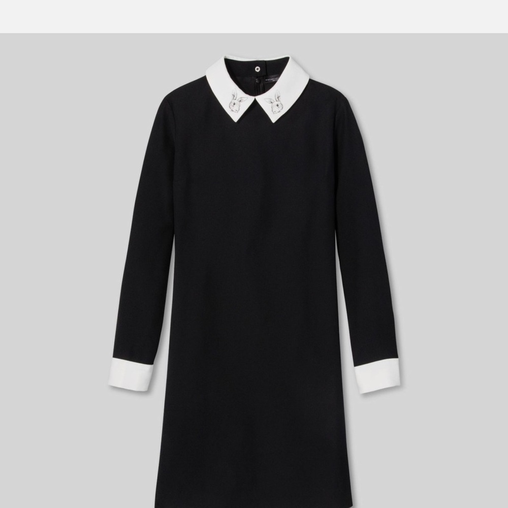 Target Black Dress with White Accent